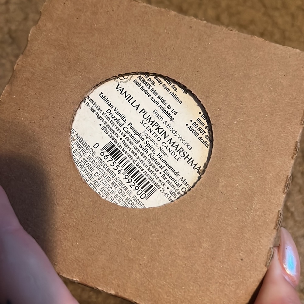 Bath and body candle